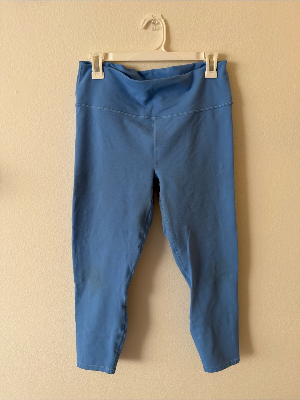Fabletics Light Blue High-Rise Capri Leggings